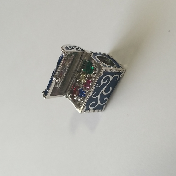 Sterling Silver Treasure Box Bead (Brand Nina) - Picture 2 of 10